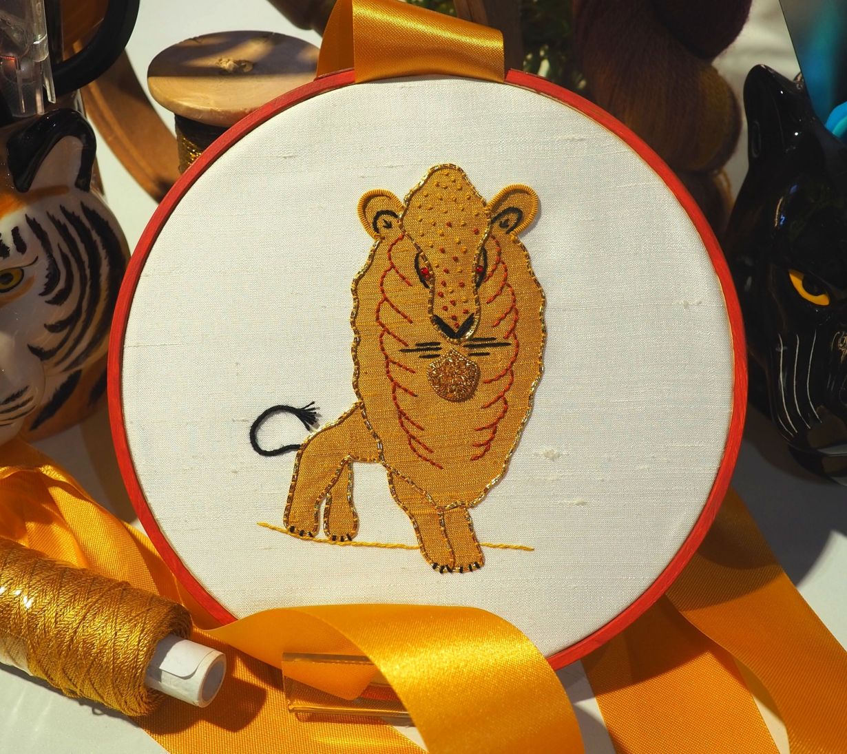 Goldwork Lion Day Class - Carlisle